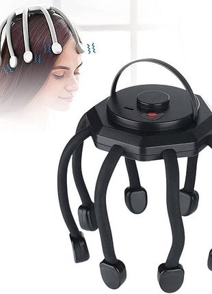 Массажер для головы осьминог с вибрацией и usb-зарядкой · релаксационный электрический массажер