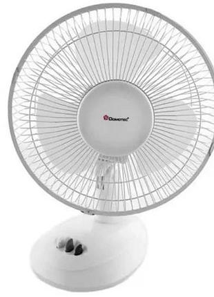 Вентилятор підлоговий domotec ms-1624 white • побутовий вентилятор для дому, офісу та кімнати
