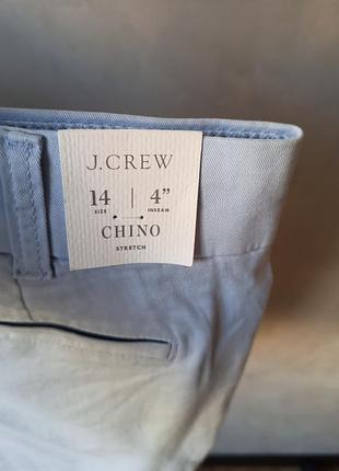 Шорти жіночі j.crew з біркою розмір 14 стан ідеальний колір блакитний синій сірий матеріал cotton