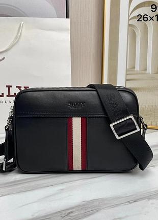 Мужская кожаная сумка bally брендовая через плечо