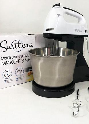 Миксер блендер suntera smx-504 стационарный миксер, миксер тестомес для дома, миксер планетарный комбайн