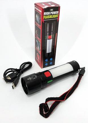 Пошуковий ліхтар із зумом білого та червоного світла usb-c зарядка