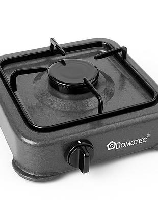 Газовая плита domotec ms-6601 на 1 конфорку. цвет: серый