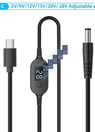 Адаптер type-c dc 5.5 с триггером 3