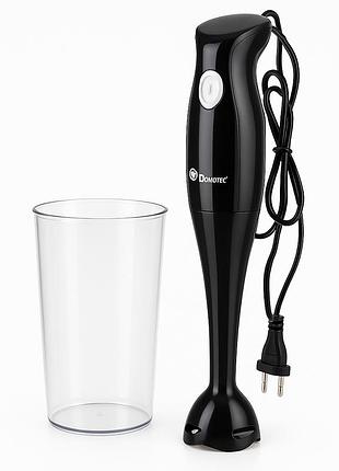 Блендер domotec ms-5105 400вт зі склянкою, гарний занурювальний блендер для дому, електричний блендер