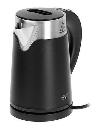 Електрочайник adler ad 1372 black 0.6л 800вт