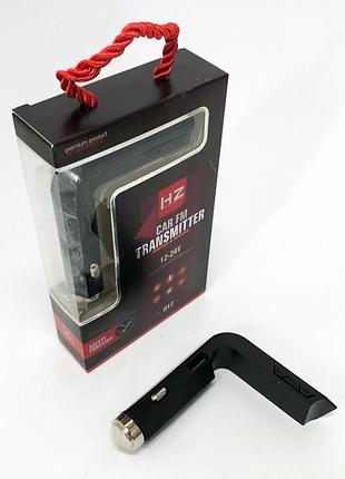 Автомобильный mp3 трансмиттер fm–модулятор hz h13 lcd aux/usb, блютуз фм передатчик для автомагнитолы