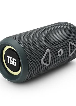 Bluetooth колонка портативна tg656 fm-радіо, гучна блютуз колонка, колонка для вечірки. колір: сірий