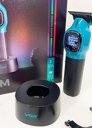 Триммер для стрижки волос vgr v-886t blue 8000rpm