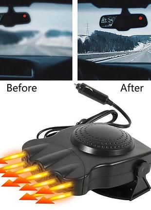 Тепловентилятор автомобильный car fan cf-612, дуйка для авто, универсальный обогреватель в машину