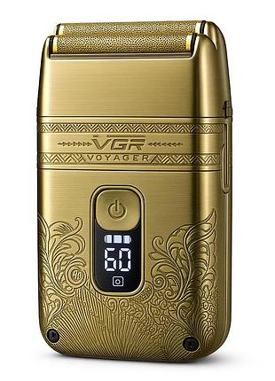 Професійна електробритва шейвер vgr v-335 shaver з трьома ножовими блоками, бритва для бороди