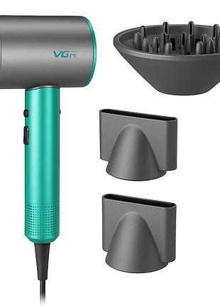 Фен профессиональный vgr v-440. цвет: зеленый