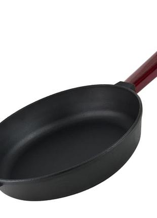 Чугунная сковорода brizoll optima-bordo 260 х 60 мм