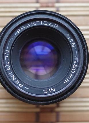 Об'єктив mc pentacon prakticar 1.8 50 mm грибок під чищення