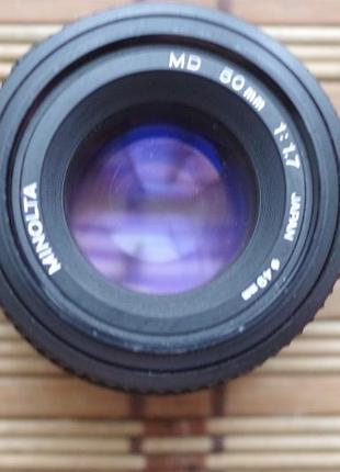 Як є об'єктив minolta md 1.7 50 mm під чищення діафрагми