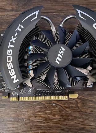 Видеокарта msi geforce gtx 650 ti power edition 1gb oc (n650ti pe 1gd5/oc) б/у