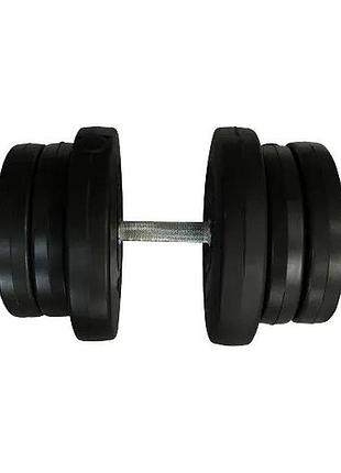 Гантель складальна композитна в пластиковій оболонці rock pro-r 21,5 кг ne-pl-r-021