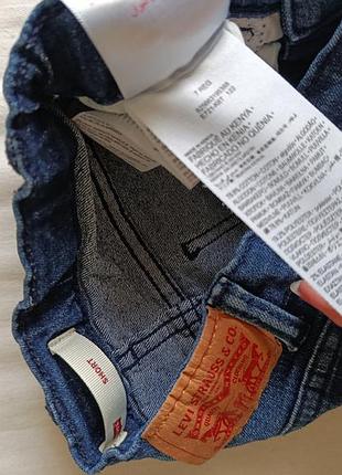 Джинсовые шорты на девочку levi's 6-7 лет 7