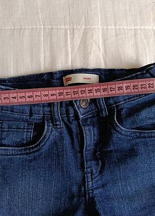Джинсовые шорты на девочку levi's 6-7 лет 4