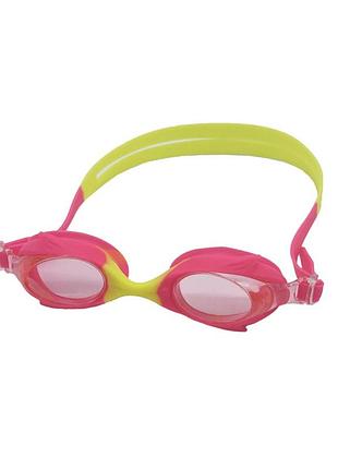 Детские очки для плавания "swim goggles" ne-pl-55-mltp розовато-желтый