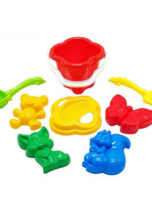 Песочный набор "колокольчик" №2 colorplast 0985 красный