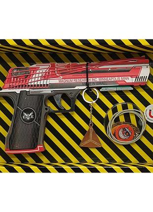 Сборная модель резинострел "desert eagle code red" box de-cr