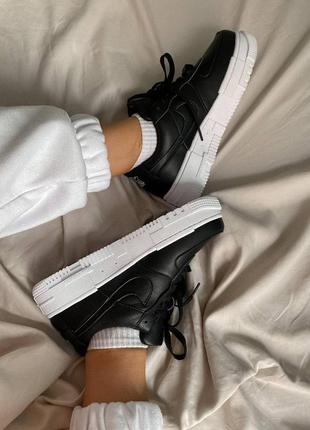 Кросівки nike air force af 1 pixel black кросівки7 фото