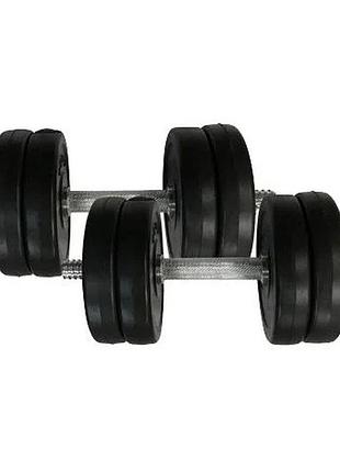 Гантели наборные композитные в пластиковой оболочке 2 шт по 11,5 кг rock pro-r ne-pl-r-011-2