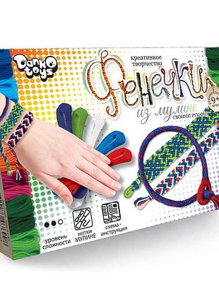 Набір креативної творчості "фенечки" danko toys fim-01-01-08 з муліне вид 7