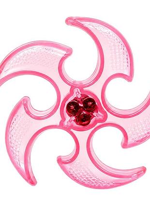Летающий бумеранг sb2306(pink) резина, со светом, 15 см, в пакете