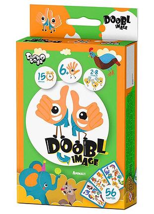 Развлекательная настольная игра "doobl image" dbi-02u на укр. языке животные