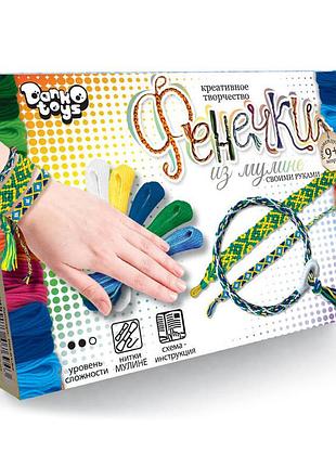 Набір креативної творчості "фенечки" danko toys fim-01-01-08 з муліне вид 2
