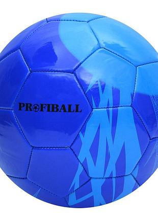 М'яч футбольний ms 4271(blue) 21,3 см, пвх, розмір 5, 350-380 грам