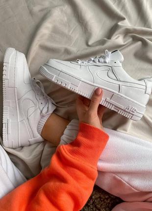 Кроссовки nike air force  af 1 pixel white кросівки