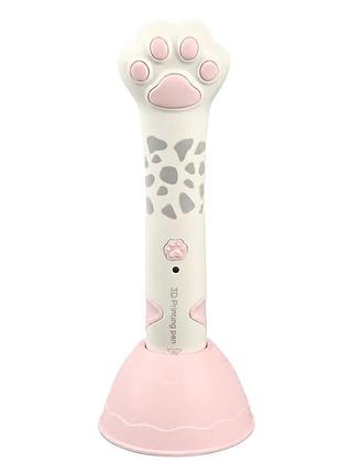 Набор для творчества 3d ручка "лапка" xj01-2(pink) пластик 3 цветов