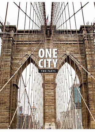 Зошит загальний "one city, 2 parts" 080-3137l-4 у лінію, 80 аркушів