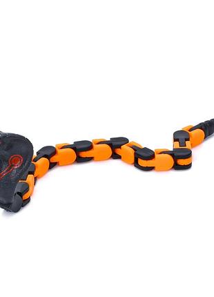 Фигурка антистресс "змея" fc916(black) пластик, 27 см