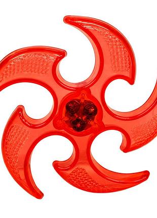 Летающий бумеранг sb2306(red) резина, со светом, 15 см, в пакете