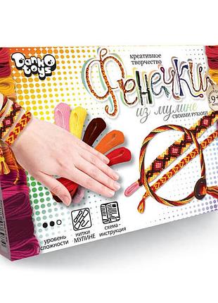 Набор креативного творчества "фенечки" danko toys fim-01-01-08 из мулине вид 5