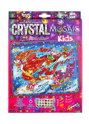 Набор креативного творчества "kids crystal mosaic" crmk-01-03, 6 форм элементов