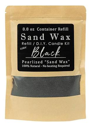 Гранульований віск "candle sand" для насипних свічок sh011-3, 260 г, чорний