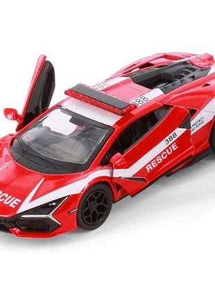 Колекційна машинка "lamborghini revuelto" kt5459wpr(red) масштаб 1:42