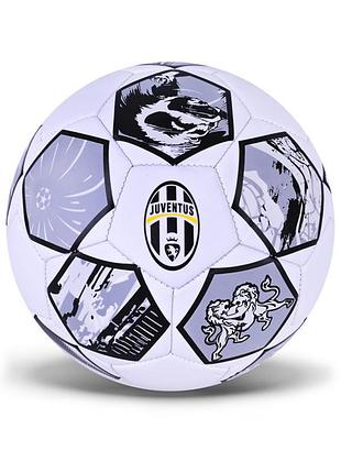 М'яч футбольний juventus fb25540(black) розмір №5, pvc, 310 гр