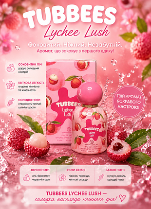 Оригінальна парфумована вода унісекс tubbees lychee lush