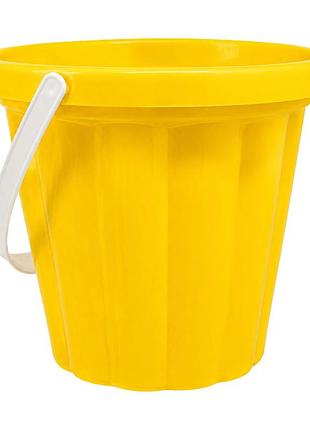 Іграшкове відро велике №1 011bms(yellow) розмір відра 20х20х17 см