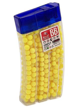Кульки для дитячої зброї td2023133(yellow) пластик 6 мм, 500 шт