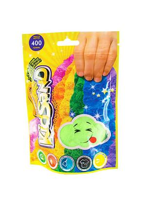 Кинетический песок "kidsand" ks-03-03 пакет 400 гр зеленый
