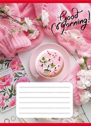 Зошит для школярів "доброго ранку" 024-590554k-2 у клітинку, 24 аркуші