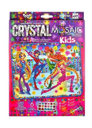 Набор креативного творчества "kids crystal mosaic" crmk-01-02, 6 форм элементов