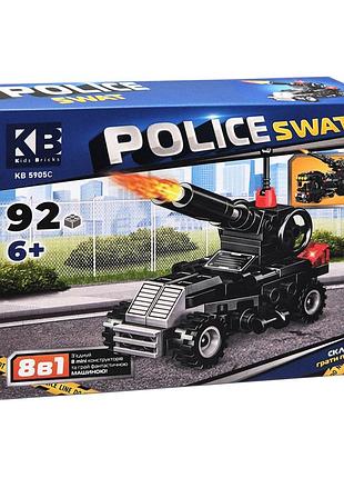 Детский конструктор police swat kb 5905c пластик, 92 детали
